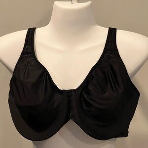 Bali Elegant Black Underwire No Padding Bra 38DD EUC